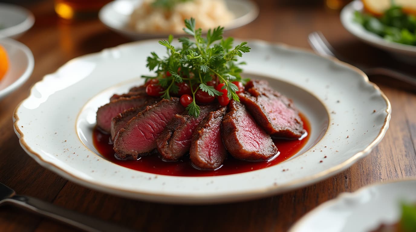 How to naturally cook a venison roast.
