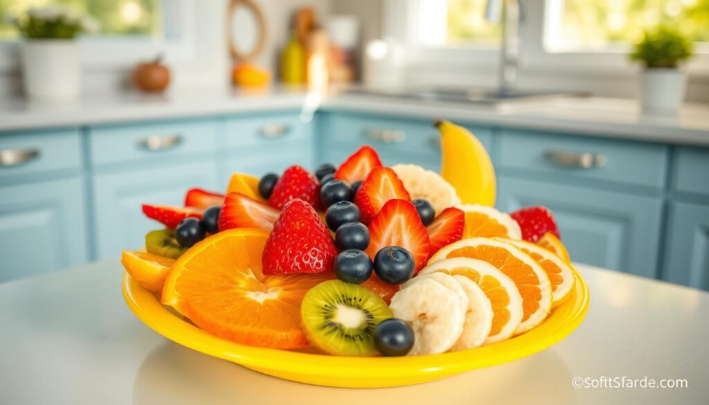 colorful fruit plate